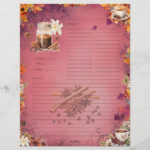 Sugar and Spice Full Page Recipe