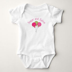 Sugar and Spice Infant Baby Girl Bodysuit