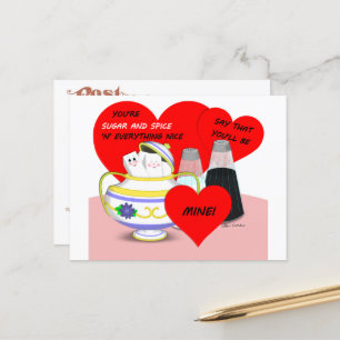 Sugar and Spice - Old Fashioned Valentine Card Art