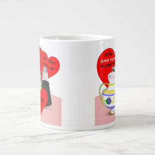 Sugar and Spice - Old Fashioned Valentine Card Art Large Coffee Mug