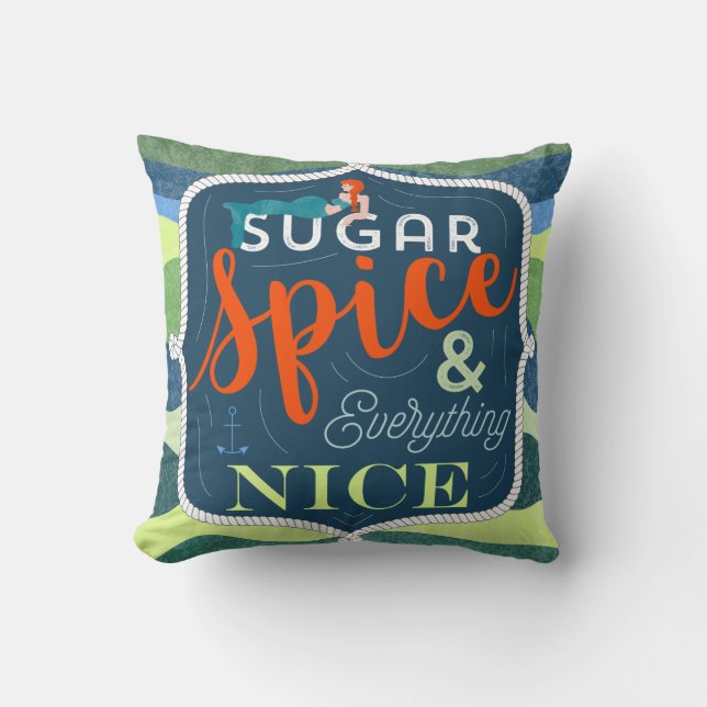 Sugar and Spice Pillow Everything Nice Throw (Front)