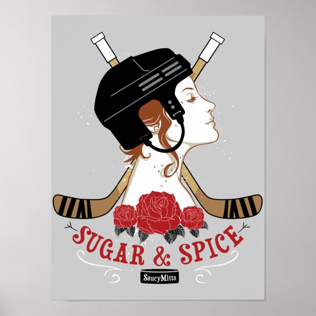 Sugar and Spice Womens Hockey Poster (Front)