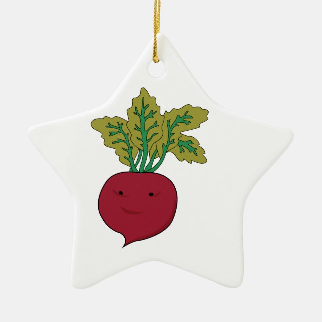 Sugar Beet Ceramic Tree Decoration (Front)