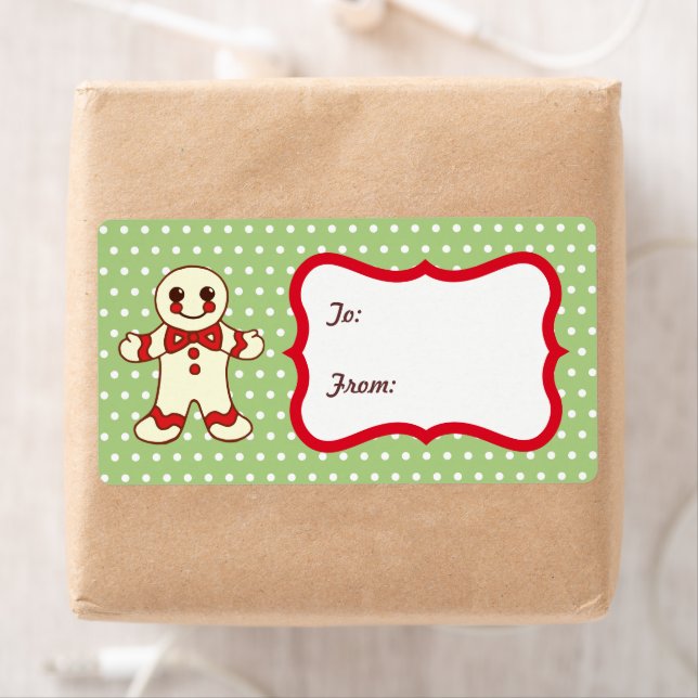 Sugar Christmas Cookie Gift Tag Labels (Insitu)