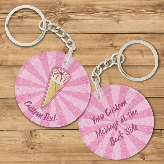 Sugar Cone Ice Cream Keychain (Creator Uploaded)