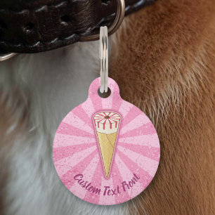 Sugar Cone Ice Cream Pet Tag