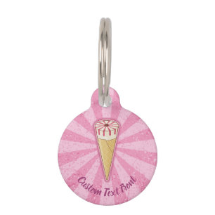 Sugar Cone Ice Cream Pet Tag