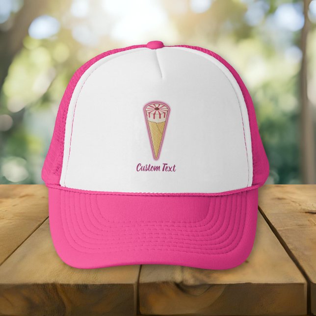 Sugar Cone Ice Cream Trucker Hat (Creator Uploaded)
