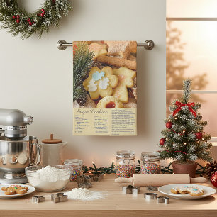 Sugar cookies recipe tea towel