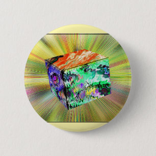 Sugar Cube 6 Cm Round Badge