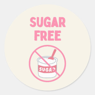 Sugar Free Baking Classic Round Sticker