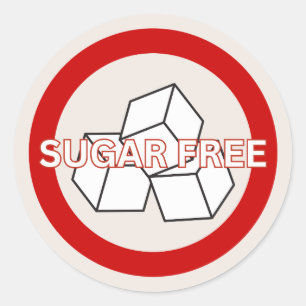 Sugar Free Food Allergy Alert Classic Classic Round Sticker
