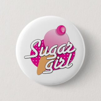 Sugar Girl rockabilly icecream 6 Cm Round Badge