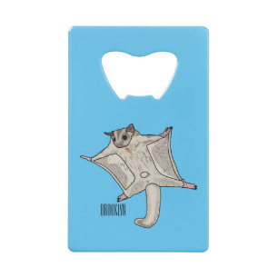 Sugar glider cartoon illustration