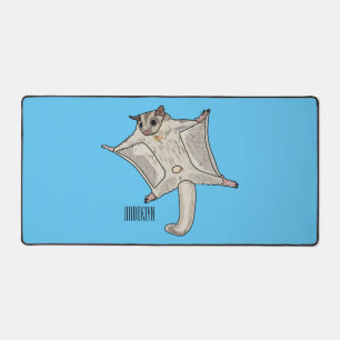 Sugar glider cartoon illustration desk mat
