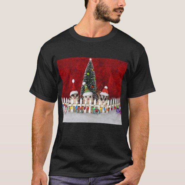 Sugar Glider Christmas T-Shirt (Front)