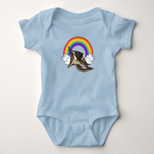 Sugar Glider Cute Animal Baby Bodysuit (Front)