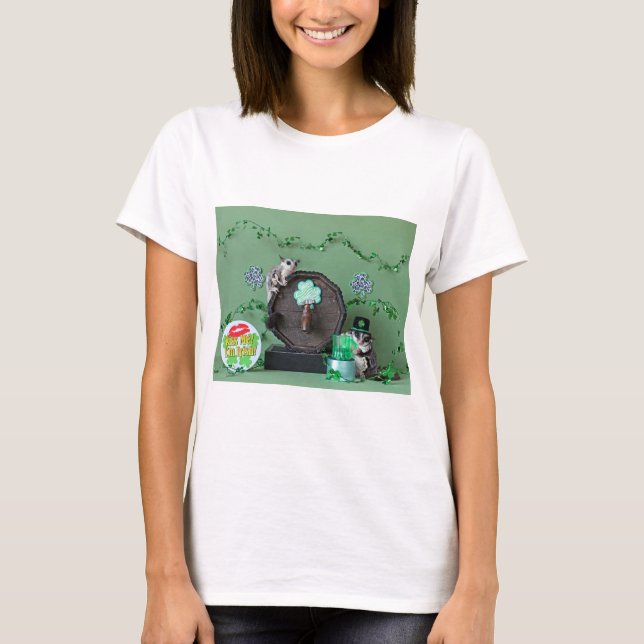 Sugar Glider St. Patrick's Day T-Shirt (Front)