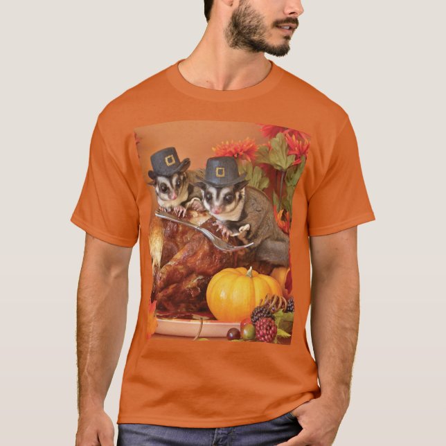 Sugar Glider Thanksgiving T-Shirt (Front)