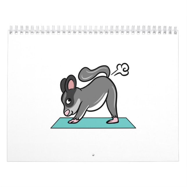 Sugar Glider Yoga Pose Calendar (Cover)