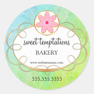 Sugar Iced Cookie Bakery Packaging Classic Round Sticker