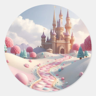 Sugar Land Fairy Castle Classic Round Sticker