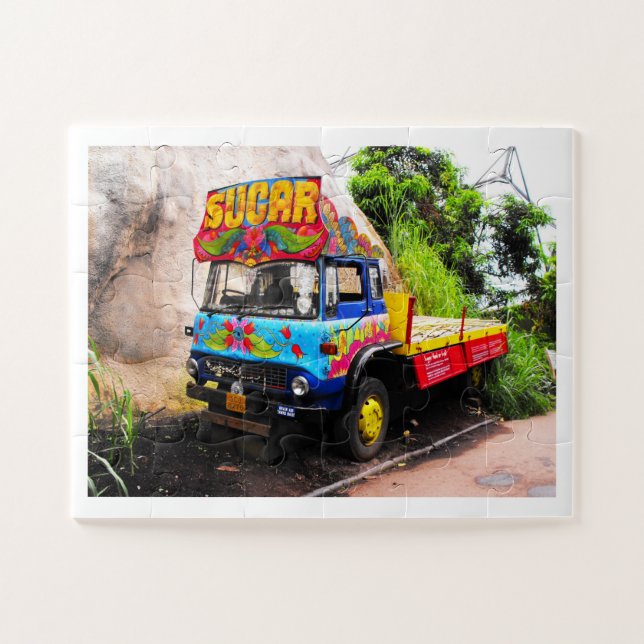 Sugar lorry jigsaw puzzle (Horizontal)