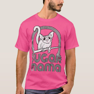 Sugar Mama Funny Sugar Glider Mum Black Small T-Shirt