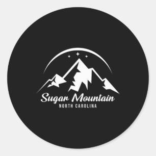 Sugar Mountain North Carolina Ski Resort Skiing Sn Classic Round Sticker