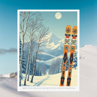 Sugar Mountain North Carolina vacation Postcard