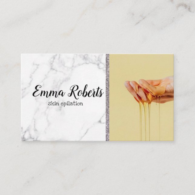  Sugar Paste Hair Removal Skin Epilation  Business Card (Front)