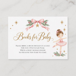 Sugar Plum Ballerina Christmas Books for Baby Encl Enclosure Card