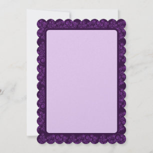 Sugar Plum CurlyQue Christmas Trees Holiday Card
