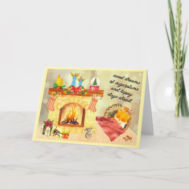 Sugar Plum Dreams Holiday Card (Front)