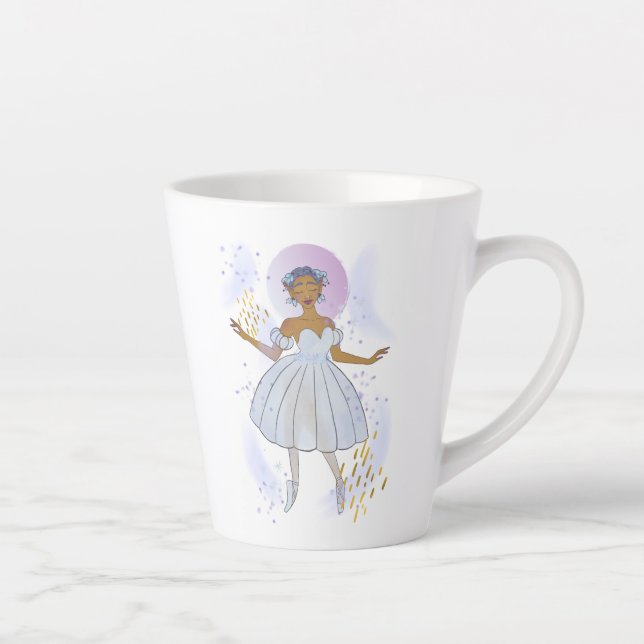 Sugar Plum Fairy Ballerina Latte Mug (Right)