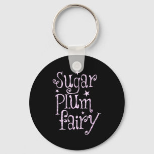 Sugar Plum Fairy Cute Christmas Key Ring