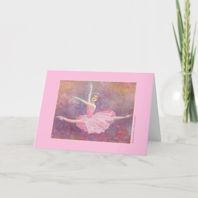 Sugar Plum Fairy Greeting Card (customisable) (Front)