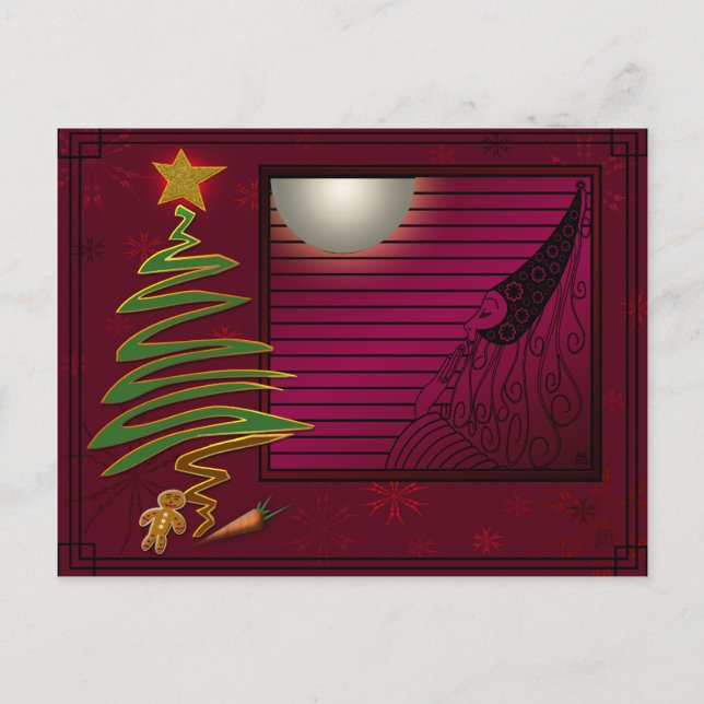 Sugar Plum Fairy Holiday Postcard (Front)