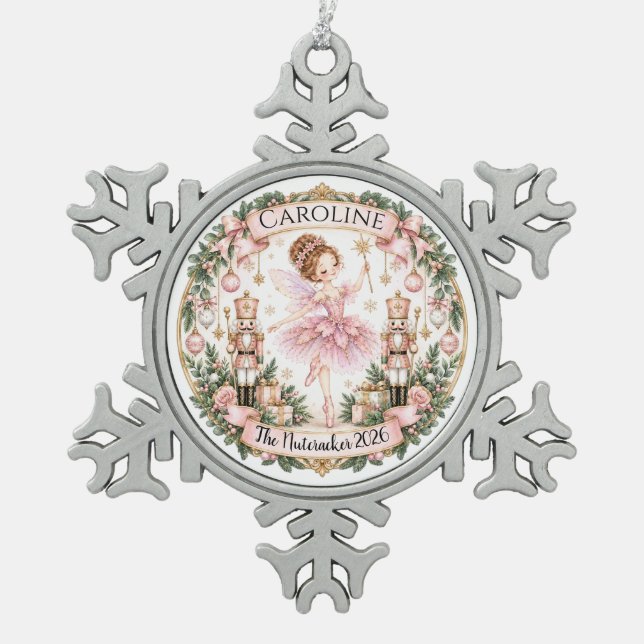 Sugar Plum Fairy Nutcracker Ornament (Front)