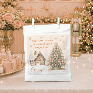 Sugar Plum Gingerbread House Christmas Sweet One Favour Bags