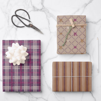 Sugar Plum - Plum & Bows Set, HI Style Christmas Wrapping Paper Sheet