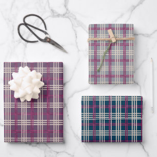 Sugar Plum Squares Set Wrapping Paper Sheet