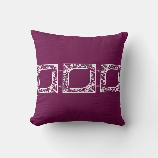 Sugar Plum Throw Pillow (Front)