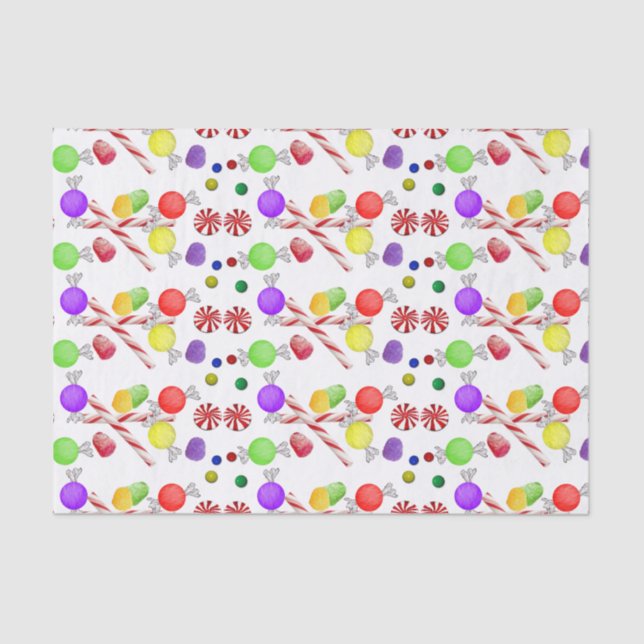 Sugar Plums Christmas  Tissue Paper (Front)