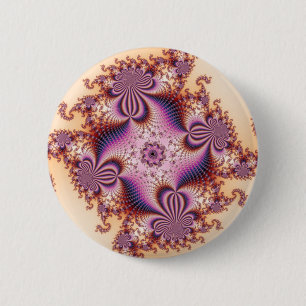 Sugar Plums - Fractal 6 Cm Round Badge