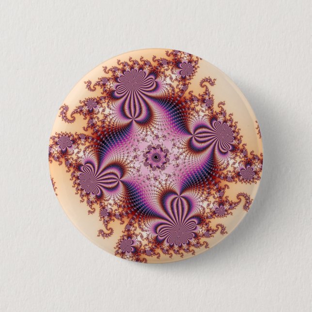 Sugar Plums - Fractal 6 Cm Round Badge (Front)