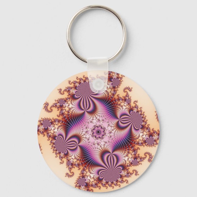 Sugar Plums - Fractal Key Ring (Front)