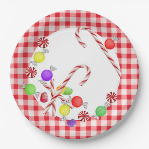 Sugar Plums Holiday  Paper Plate