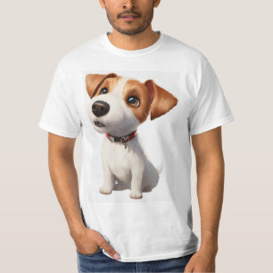 "Sugar Pup Bliss: Adorable Dog Sticker Tee" T-Shirt