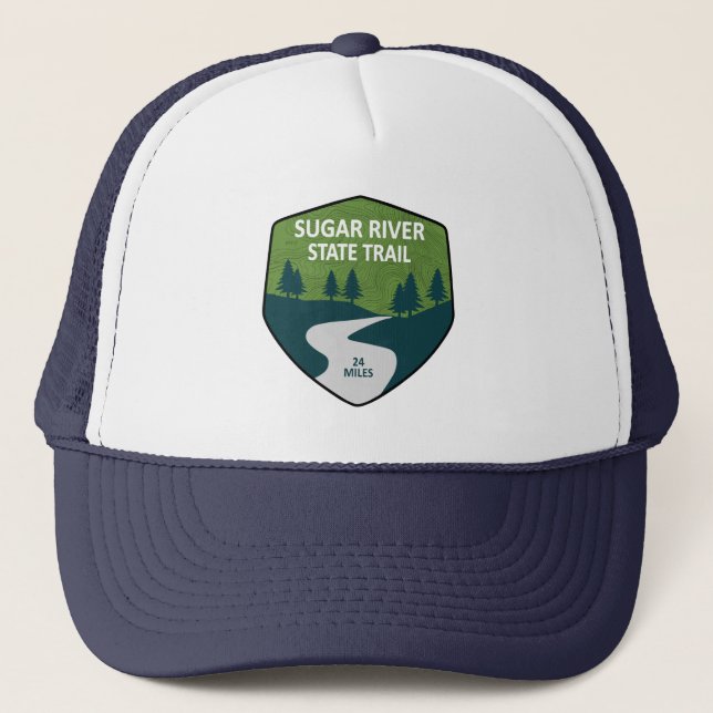 Sugar River State Trail Wisconsin Trucker Hat (Front)